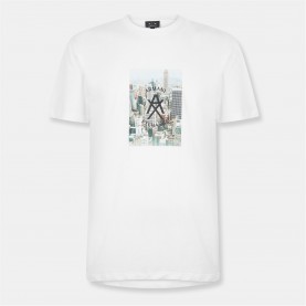 Тениска Armani Exchange AX Skyline Tee Sn61 - OFF WHITE тениска,мъжки,тениски,armani,exchange,ax,skyline,tee,sn61,off,white