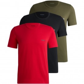 тениска,мъжки,пижами,hugo,3,pack,of,pyjama,t,shirts,red,grn,blk,985