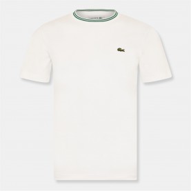 Lacoste Lacoste Tipped T Sn99 - White 001 облекла,на,разпродажба,мъжки,тениски,lacoste,lacoste,tipped,t,sn99,white,001