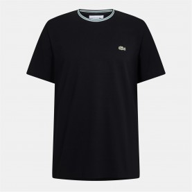 Lacoste Lacoste Tipped T Sn99 - Black 031 облекла,на,разпродажба,мъжки,тениски,lacoste,lacoste,tipped,t,sn99,black,031