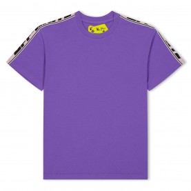 юношеска,тениска,детски,облекла,off,white,logo,tape,t,shirt,juniors,purple,blk