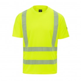 dunlop,hi,vis,tee,yellow