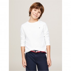 тениска,детски,3/4,панталони,tommy,hilfiger,kids',cotton,long,sleeve,regular,fit,t,shirt,bright,white
