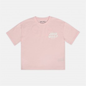 тениска,детски,3/4,панталони,детски,тениски,детски,облекла,jack,wills,kids',cotton,short,sleeve,crew,neck,t,shirt,pink