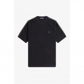 тениска,мъжки,тениски,fred,perry,men,s,side,tape,t,shirt,black,102
