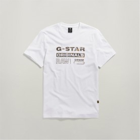 тениска,облекла,на,разпродажба,мъжки,тениски,g,star,distressed,originals,slim,t,shirt,white
