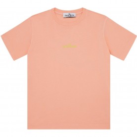 юношеска,тениска,stone,island,junior,graphic,t,shirt,salmone,v0081