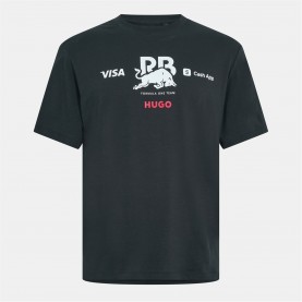 тениска,мъжки,тениски,hugo,racing,bulls,tsunoda,f1,2025,t,shirt,black