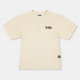 Тениска G Star Gstar Ovsze Tee Jn53 - Milk тениска,детски,облекла,g,star,gstar,ovsze,tee,jn53,milk