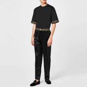 тениска,облекла,на,разпродажба,мъжки,тениски,versace,icon,grecian,trim,t,shirt,black,a80g