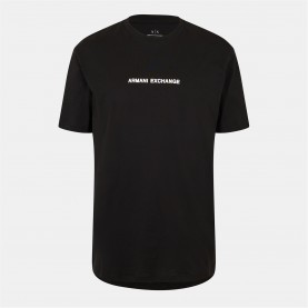 тениска,мъжки,тениски,armani,exchange,men's,regular,fit,t,shirt,black,uc001