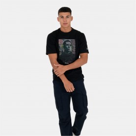 Тениска Peaceful Hooligan Men's Peaceful Wonderwall Regular Fit T-Shirt - Black тениска,облекла,на,разпродажба,мъжки,тениски,peaceful,hooligan,men's,peaceful,wonderwall,regular,fit,t,shirt,black