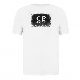 тениска,мъжки,тениски,cp,company,men,s,block,logo,regular,fit,t,shirt,gauze,white,103
