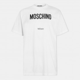 тениска,мъжки,тениски,moschino,men,s,milano,t,shirt,white