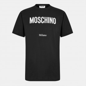 тениска,мъжки,тениски,moschino,men,s,milano,t,shirt,black