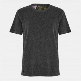 Тениска Polo Ralph Lauren Men's Terry Lounge Regular Fit T-Shirt - Grey Terry тениска,облекла,на,разпродажба,мъжки,тениски,polo,ralph,lauren,men's,terry,lounge,regular,fit,t,shirt,grey,terry