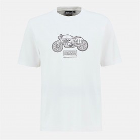 тениска,облекла,на,разпродажба,мъжки,тениски,barbour,international,morris,motorbike,graphic,t,shirt,whispr,wht,wh32