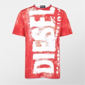 облекла,на,разпродажба,мъжки,тениски,diesel,diesel,jst,g12,mglt,sn99,ribbon,red