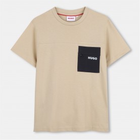 тениска,детски,3/4,панталони,hugo,kids',pocket,t,shirt,stone,249
