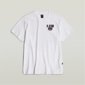 тениска,облекла,на,разпродажба,мъжки,тениски,g,star,engine,back,graphic,loose,t,shirt,white