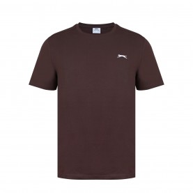 мъжка,тениска,мъжки,тениски,slazenger,plain,t,shirt,mens,chocolate,brown