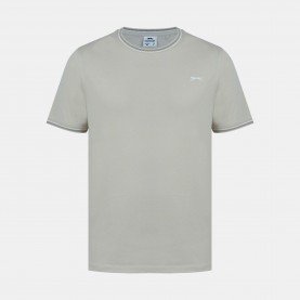 Мъжка тениска Slazenger Tipped T-Shirt Mens - Stone мъжка,тениска,мъжки,блузи,с,яка,мъжки,тениски,мъжки,потници,slazenger,tipped,t,shirt,mens,stone