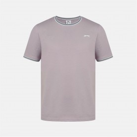 Мъжка тениска Slazenger Tipped T Shirt Mens - Lilac мъжка,тениска,мъжки,тениски,slazenger,tipped,t,shirt,mens,lilac