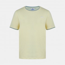 Мъжка тениска Slazenger Tipped T-Shirt Mens - Light Yellow мъжка,тениска,мъжки,блузи,с,яка,мъжки,тениски,мъжки,потници,slazenger,tipped,t,shirt,mens,light,yellow