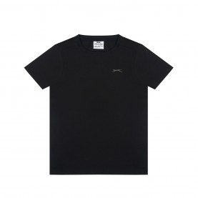 детска,тениска,детски,тениски,slazenger,junior,boys,plain,tee,shirt,black