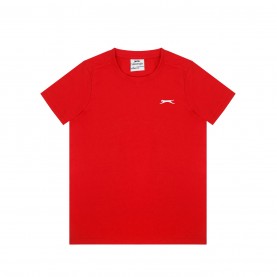 детска,тениска,детски,тениски,slazenger,junior,boys,plain,tee,shirt,red