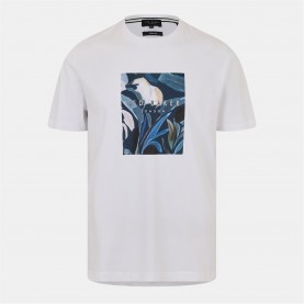 тениска,облекла,на,разпродажба,мъжки,тениски,ted,baker,ted,justino,tee,sn53,white
