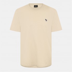 Тениска PS Paul Smith Men's Regular Fit Zebra Crew-neck T-Shirt - Beige 08 тениска,облекла,на,разпродажба,мъжки,тениски,ps,paul,smith,men's,regular,fit,zebra,crew,neck,t,shirt,beige,08
