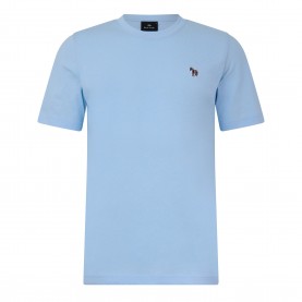 Тениска PS Paul Smith Mens Regular Fit Zebra Crew-neck T-Shirt - Blue 46E тениска,мъжки,тениски,ps,paul,smith,men,s,regular,fit,zebra,crew,neck,t,shirt,blue,46e