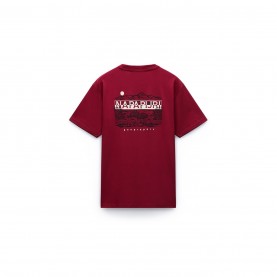 тениска,мъжки,тениски,napapijri,graphic,t,shirt,burgundy,r1e
