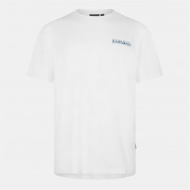 тениска,мъжки,тениски,napapijri,graphic,t,shirt,white,002