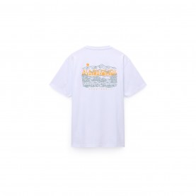 тениска,мъжки,тениски,napapijri,graphic,t,shirt,white,002