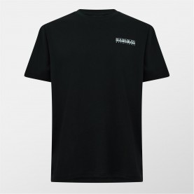 тениска,мъжки,тениски,napapijri,graphic,t,shirt,black,041