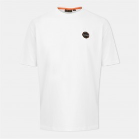 мъжка,тениска,облекла,на,разпродажба,мъжки,тениски,napapijri,badge,short,sleeve,t,shirt,mens,white,heron