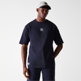 бейзбол,new,era,men's,mlb,essential,oversized,t,shirt,ny,navy