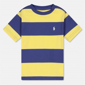 тениска,детски,3/4,панталони,polo,ralph,lauren,kids',stripe,regular,fit,t,shirt,cmpus,yellow