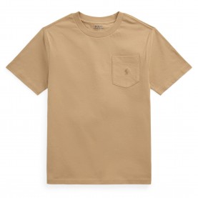 Тениска Polo Ralph Lauren Kids Logo Embroidered T-Shirt - Vint Khaki тениска,polo,ralph,lauren,kids,logo,embroidered,t,shirt,vint,khaki