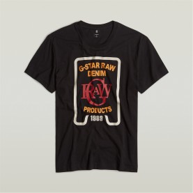 тениска,мъжки,тениски,g,star,multicolor,graphic,t,shirt,dk,black