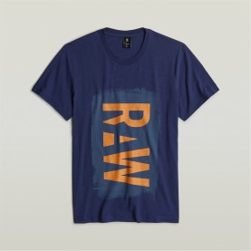 тениска,облекла,на,разпродажба,мъжки,тениски,g,star,painted,raw,graphic,t,shirt,ballpen,blue