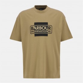 Тениска Barbour International short-sleeved cotton divide t-shirt - Trench тениска,облекла,на,разпродажба,мъжки,тениски,barbour,international,short,sleeved,cotton,divide,t,shirt,trench