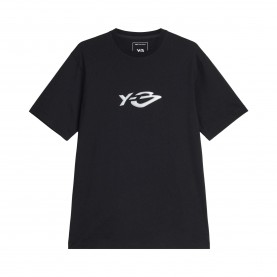 Y3 Liquid Logo Tee - Black мъжки,тениски,y3,liquid,logo,tee,black
