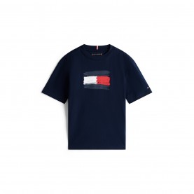 тениска,детски,3/4,панталони,tommy,hilfiger,kids',flag,t,shirt,night,navy,c1g