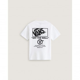 юношеска,тениска,vans,back,logo,tee,juniors,white