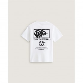юношеска,тениска,детски,3/4,панталони,детски,облекла,vans,vans,back,logo,tee,juniors,white