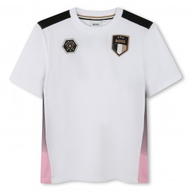 тениска,детски,3/4,панталони,boss,kids',logo,t,shirt,white,10p