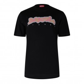 Тениска Diesel Mens T-Just-N16 T-Shirt - Black Black B тениска,мъжки,тениски,diesel,men,s,t,just,n16,t,shirt,black,black,b